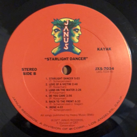 Kayak Starlight Dancer Vinyl Lp '77 - Picture 6 of 8